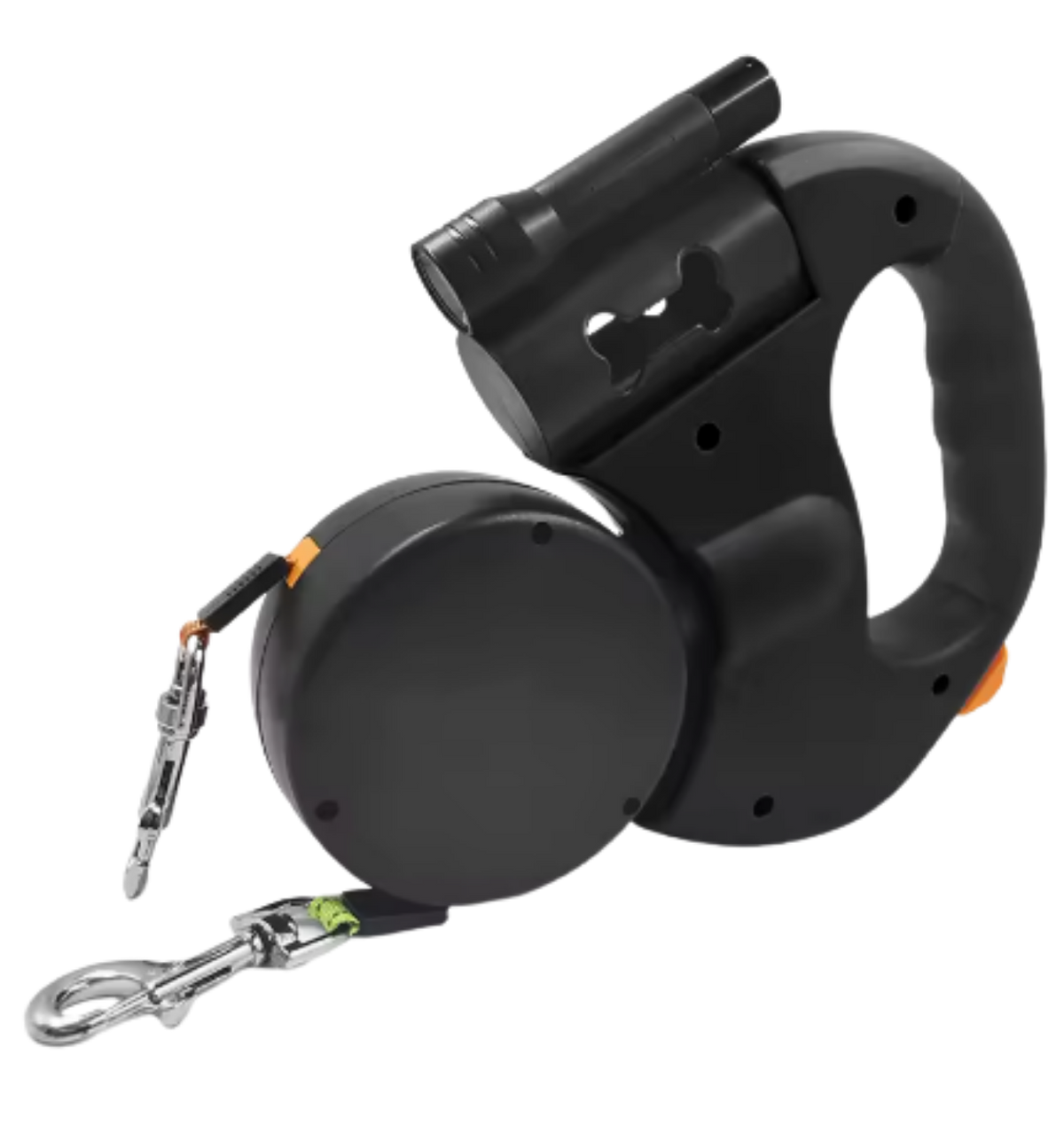 Dual Dog Leash with Flashlight