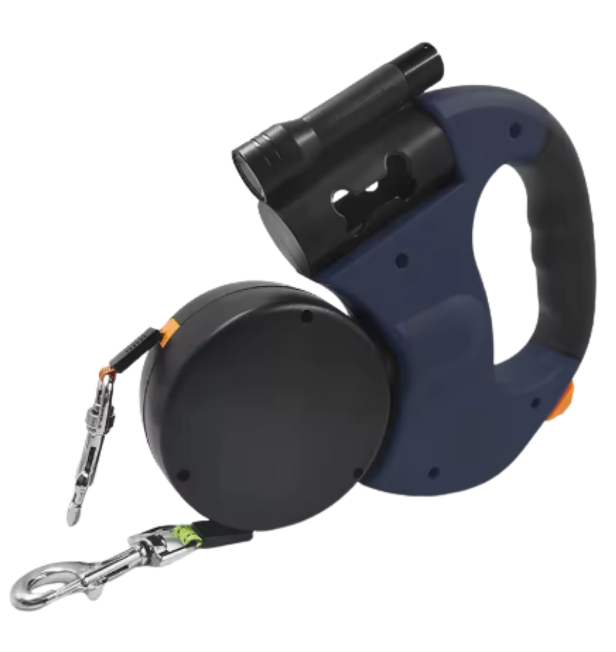 Dual Dog Leash with Flashlight