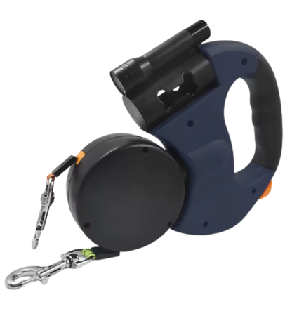 Dual Dog Leash with Flashlight